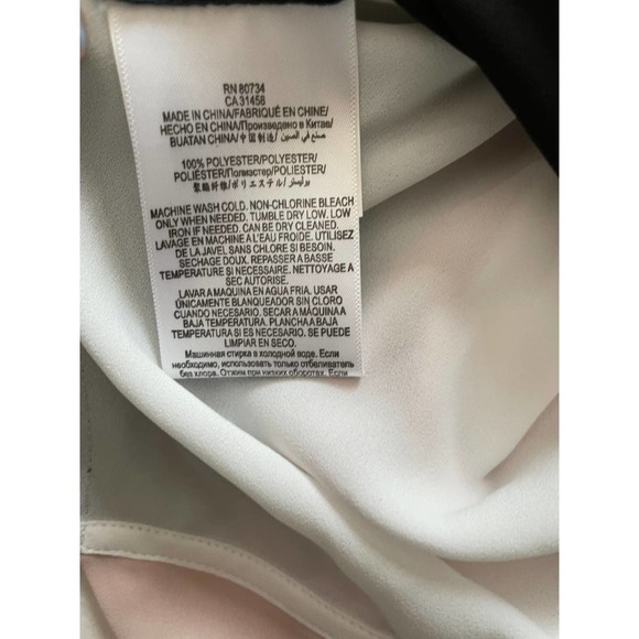 NWT BCBG Maxazria Womens Donella Wrap-Back Color-Block Top Size S - Picture 10 of 12